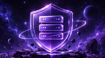 Server-Icon – violettes Space-Design