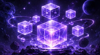 Server erstellen – violettes Space-Design