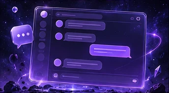 Server-Design – violettes Space-Design