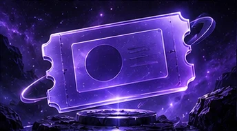 Ticket-System – violettes Space-Design